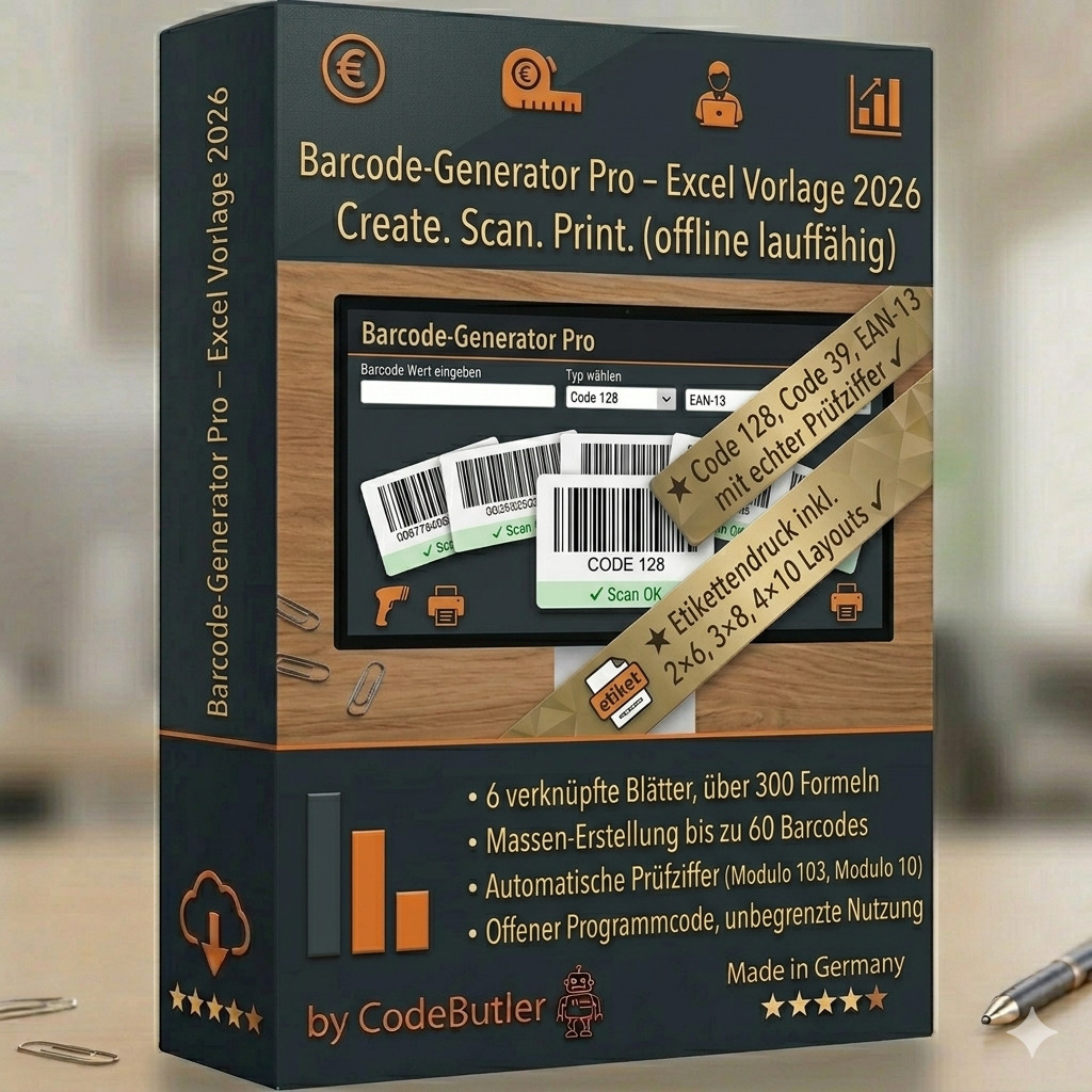 Excel Barcode Generator Pro Code 128 EAN-13 Code 39 Labels Barcode Template