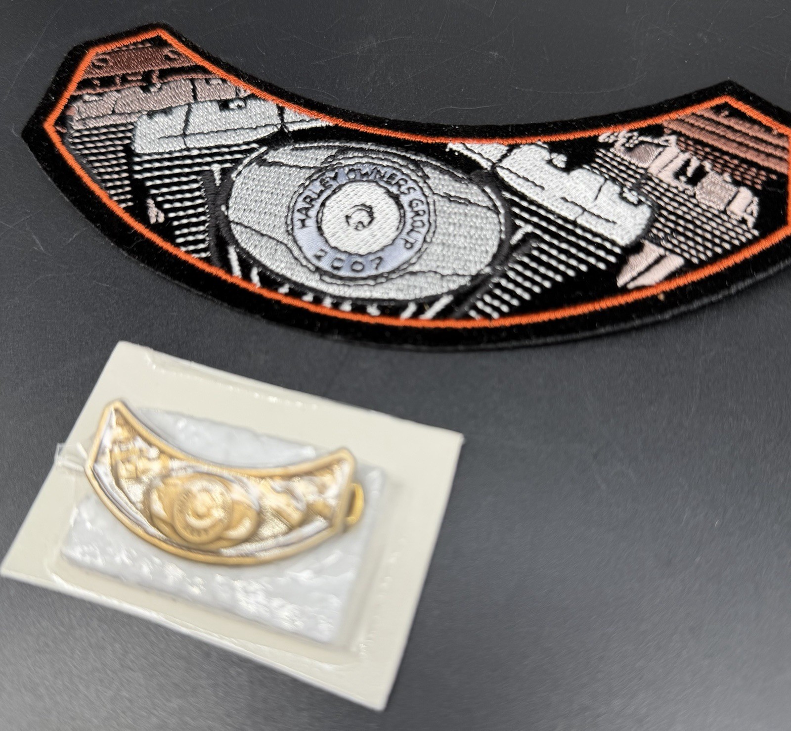 2007 Harley-Davidson HOG (Harley Owners Group) Rocker Patch And Pin