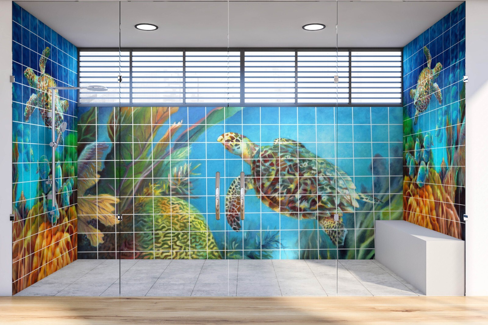 wild wolf eyes wildlife ceramic tile mural backsplash