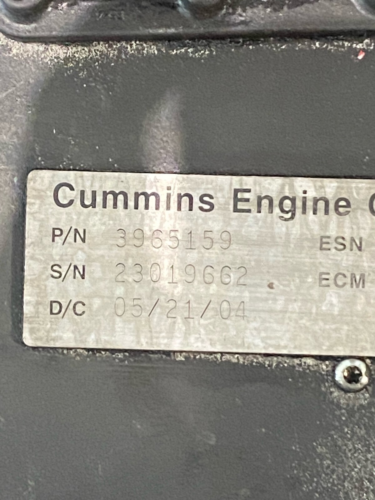 OEM Cummins ISL Engine Control Module, ECM, ECU, 3965159, 4921776, CM850