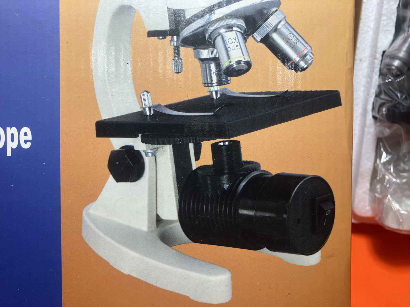 Radical RM-1B Student Microscope with LED Light and Slide Kit