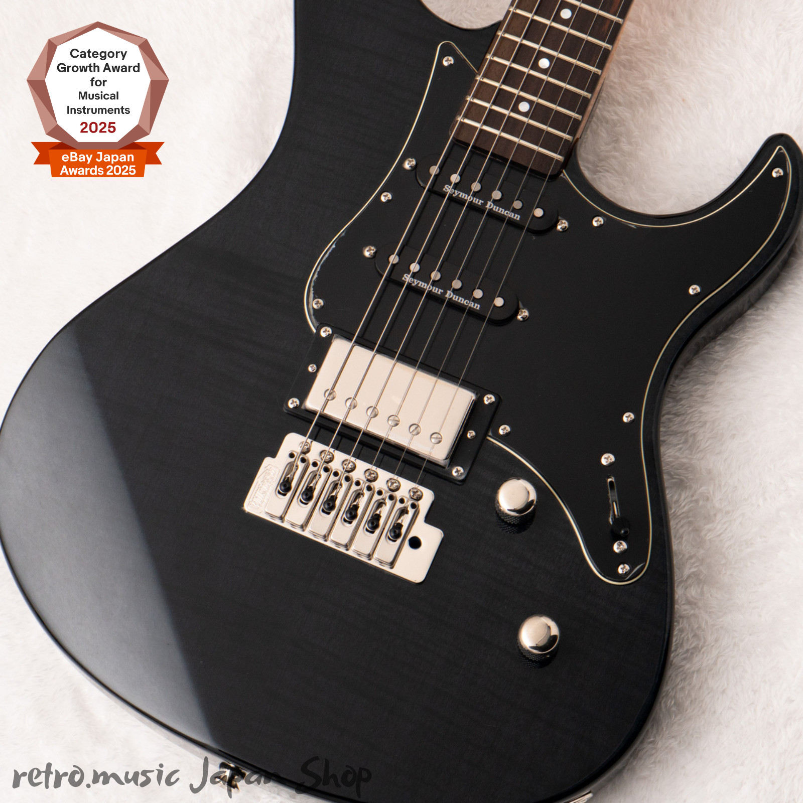 Yamaha Pacifica PAC612VIIFM TBL Translucent Black Flame Maple Seymour Duncan