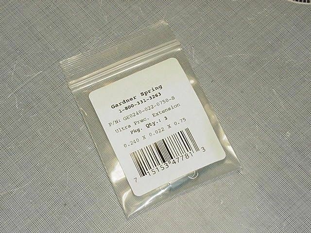 Gardner Spring GE0240-022-0750 3 Pcs  F/ Palomar 3500 Die Placement Cell NEW!