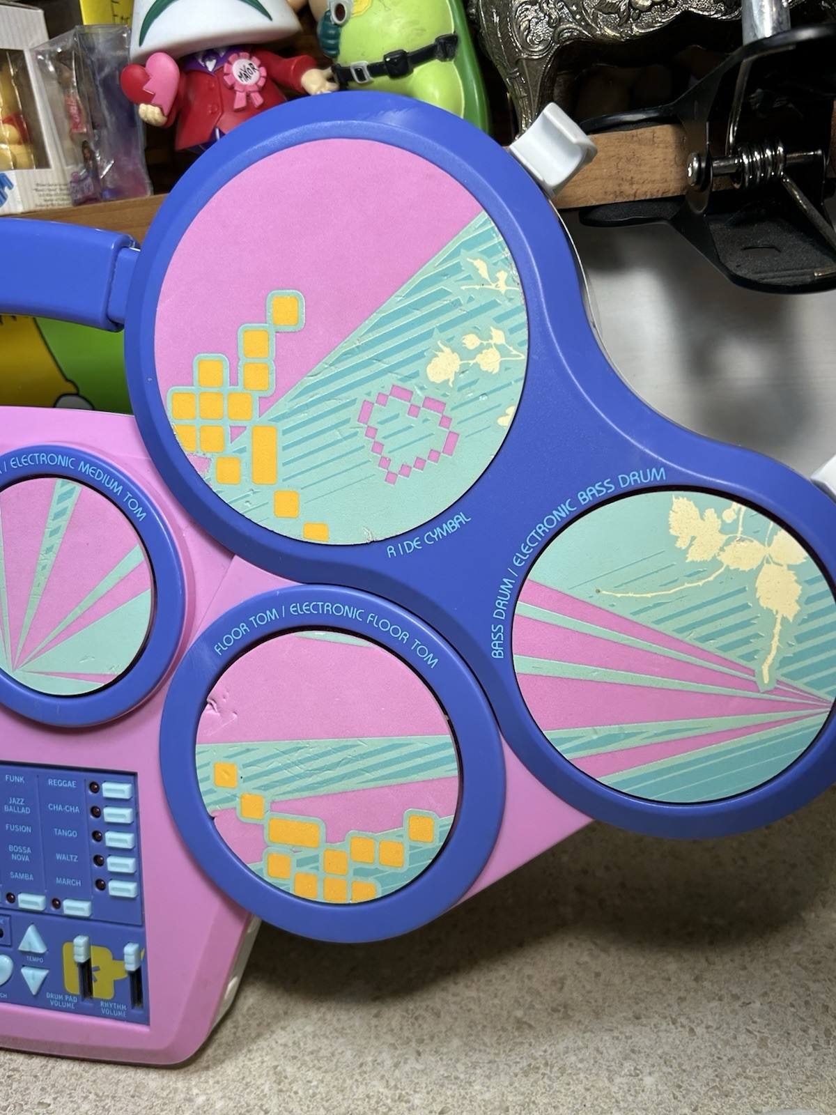VERY RARE iCarly Electronic Sound Effects Drum Set! TESTED + WORKING!