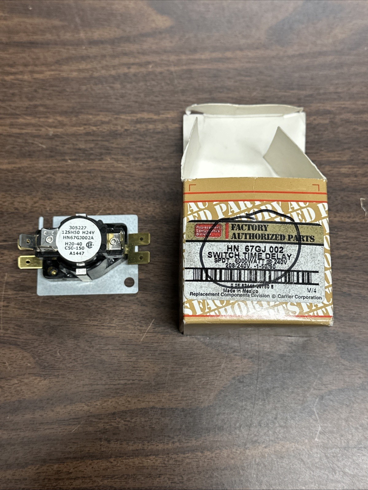 Factory Authorized Parts HN67GJ002 HN 67GJ 002 Switch Time Delay SPDT 600W 240V