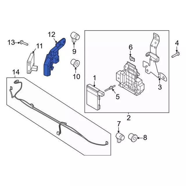 Genuine Ford Radar Sensor Bracket ML3Z14D189F