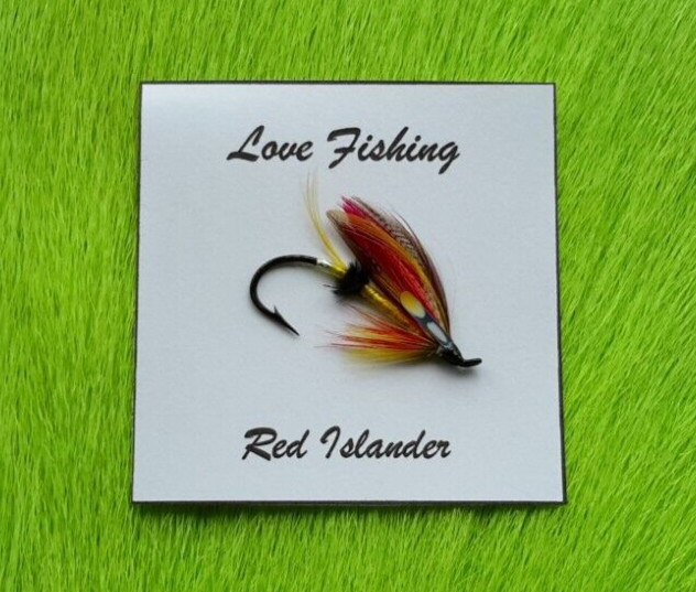 Fly Fishing Flies. Dress Salmon Flies . Red Highlander . size #4 Hooks. JC