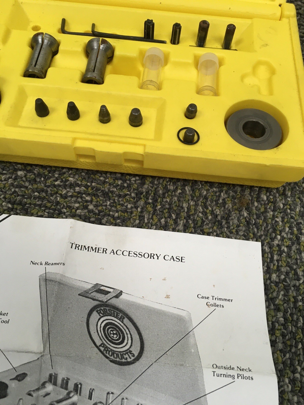 Forster Brass Case Trimmer Collets Pilots Reamers & Accessories Reloading