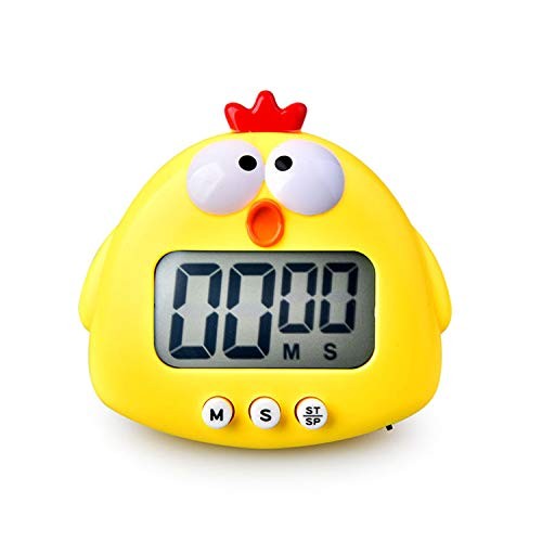 Kitchen Timer, Cute Cartoon Animal Countdown Timer, Digital Cooking Chick