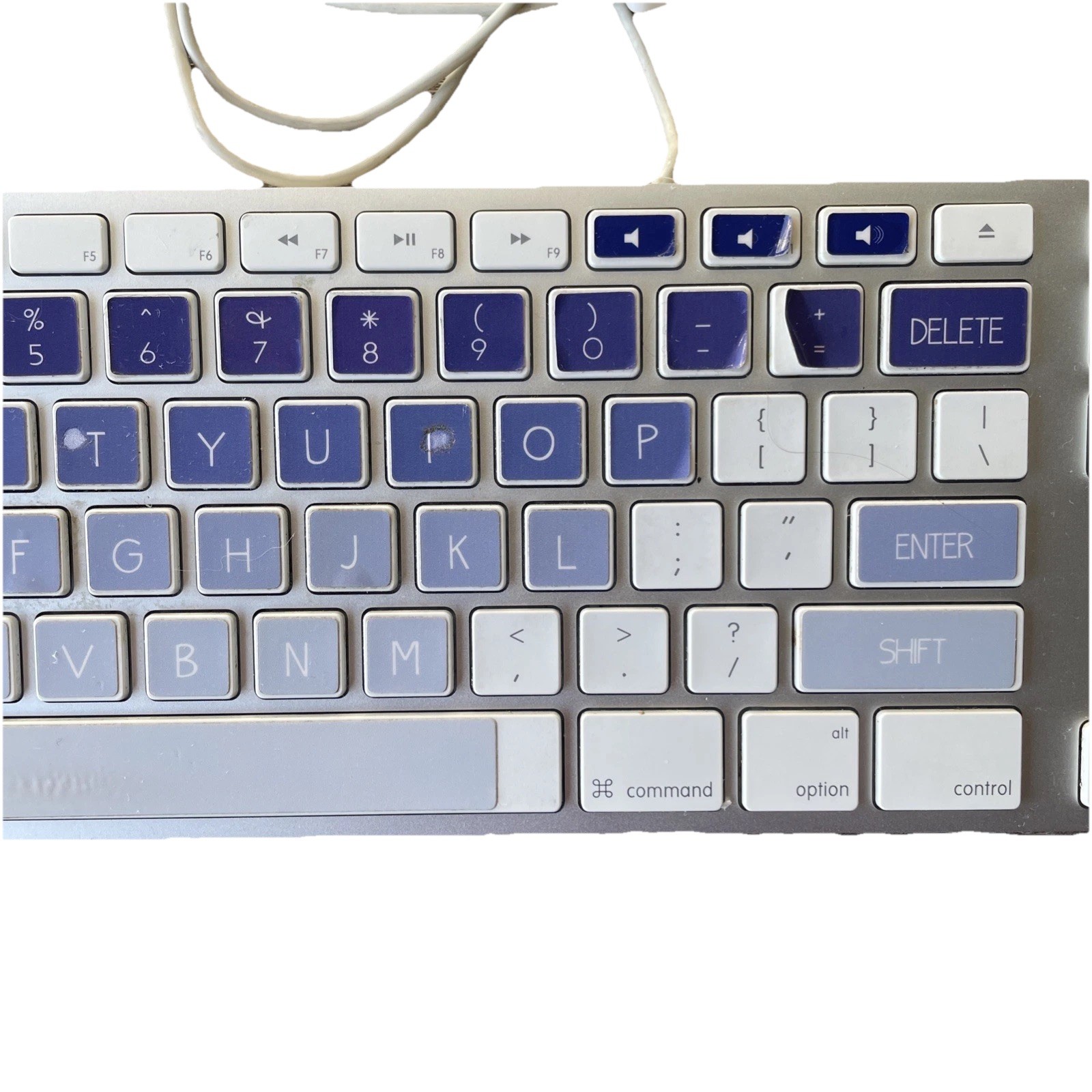 Keyboard Apple Silver,White Model:A1243 USB Wired – Tested