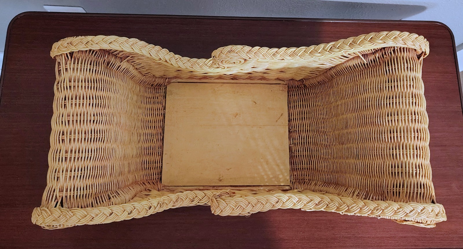 Vintage Large Wicker Sled Basket