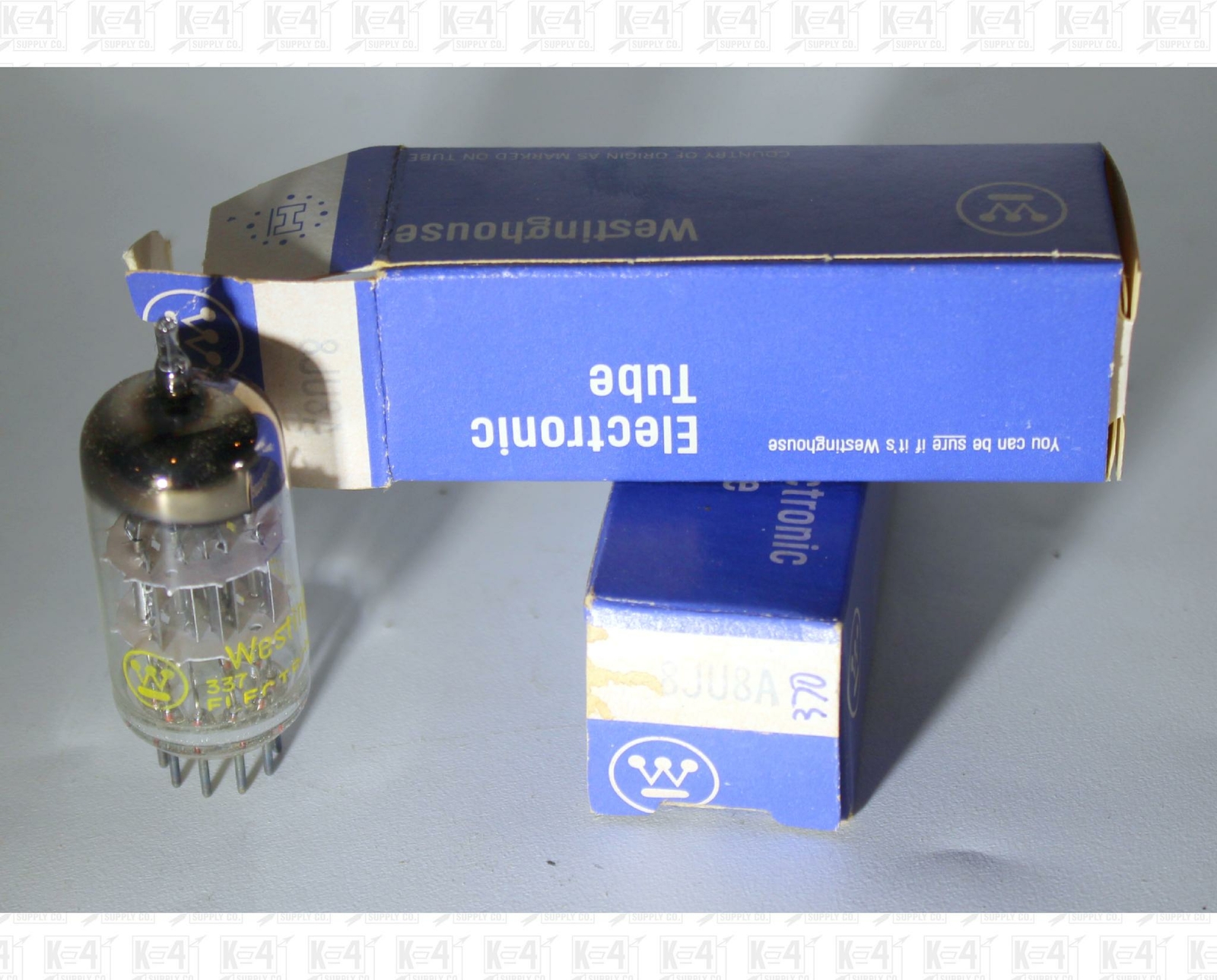 Westinghouse 8JU8A 8JU8 Vacuum Tubes Made In USA NOS Lot Of 2 +Box
