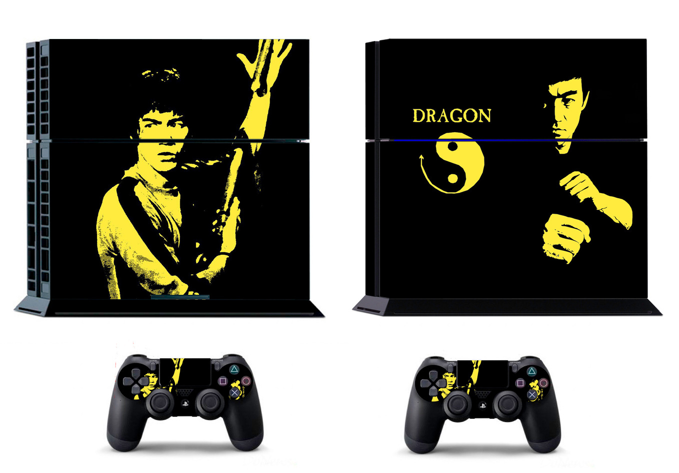 Kungfu 387 Skin Sticker Sony PS4 PlayStation 4 and 2 controller skins