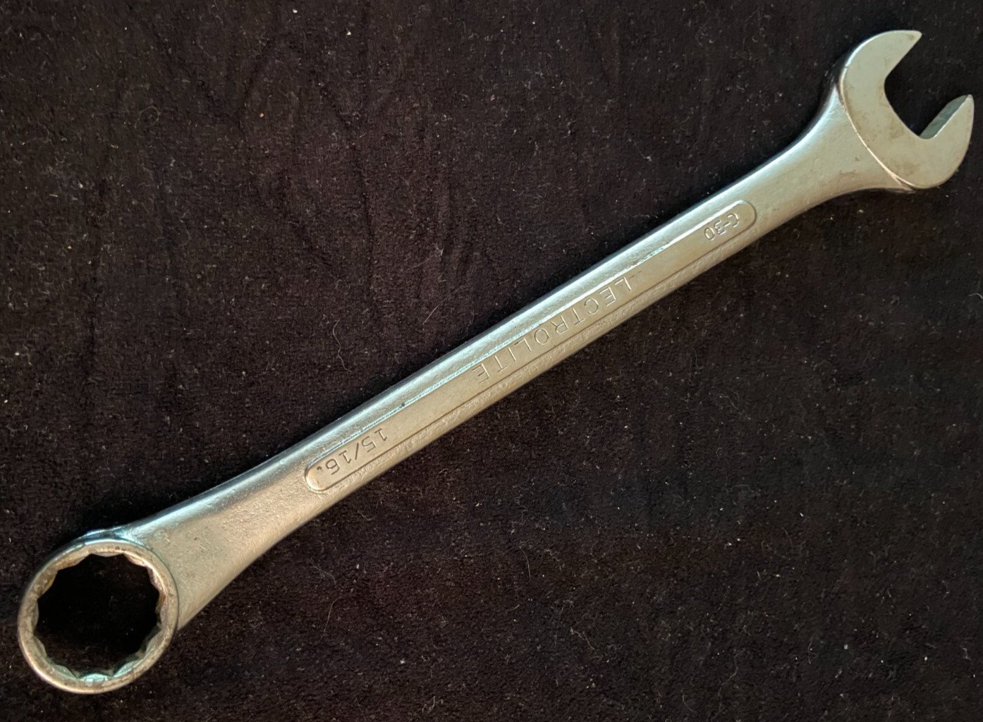 Lectrolite Combination Wrench 15/16 C-30 Tool Forged Alloy Steel