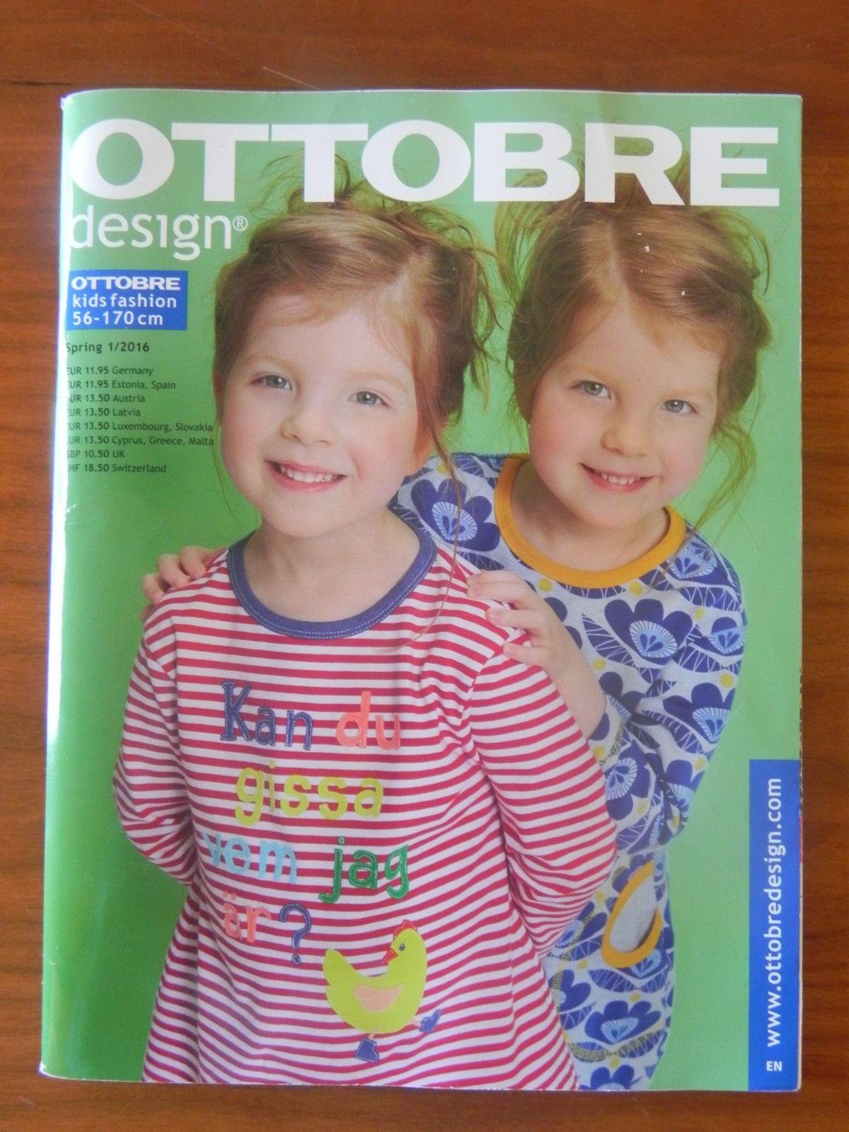 OTTOBRE DESIGN KIDS FASHION MAGAZINE EUROPEAN SEWING PATTERNS SPRING 1/2016