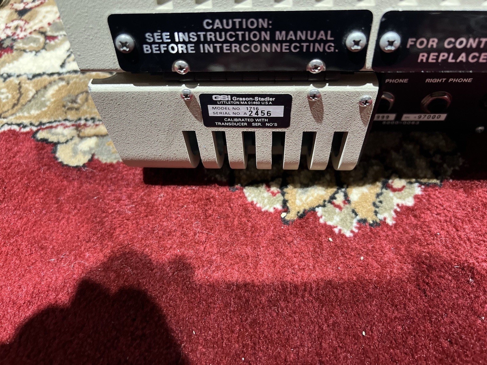 gsi 16 2 Channel Audiometer Model 1716