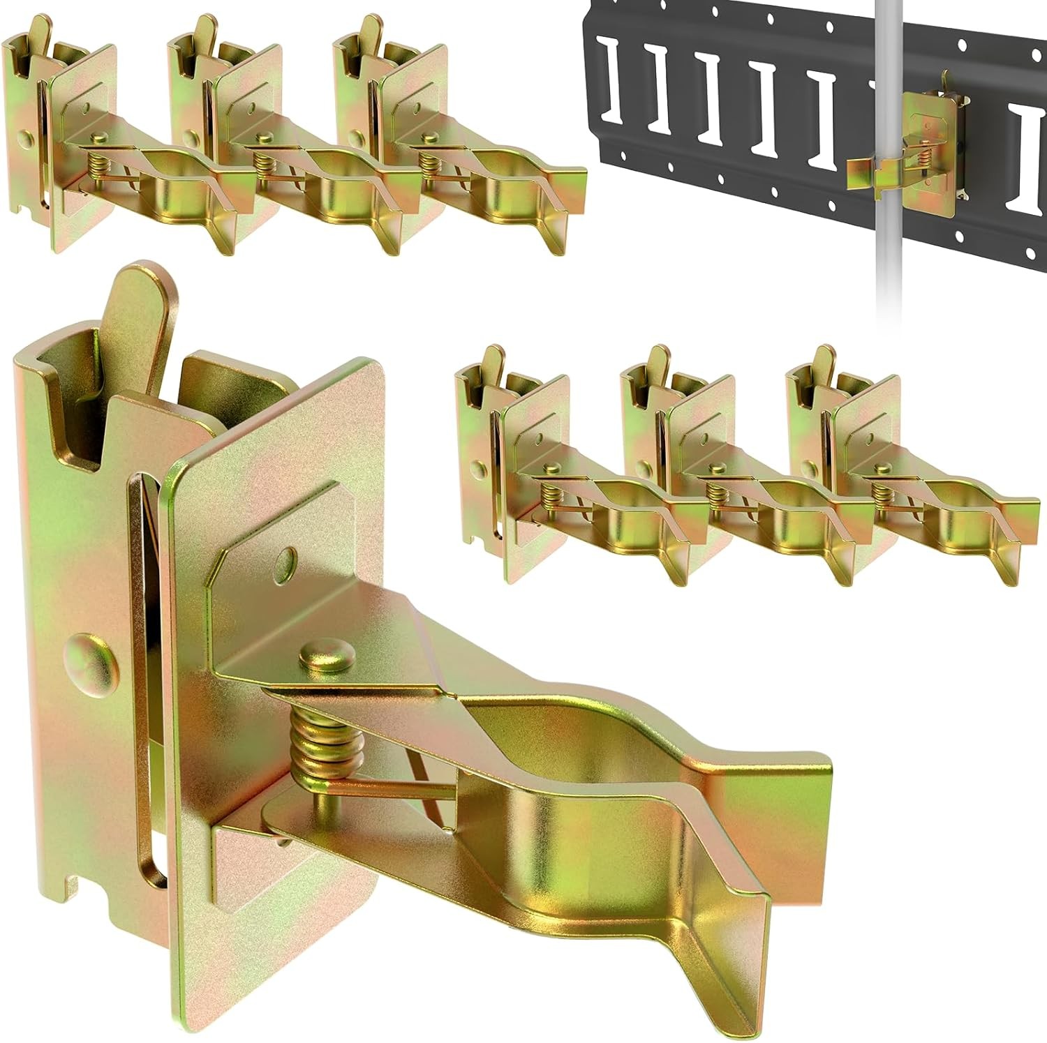 E Track Tool Holders 6 Pcs Zinc Coated Trailer Shovel