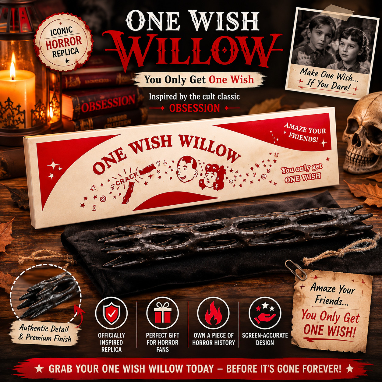 One Wish Willow Obsession Movie Prop Collectible Display Replica