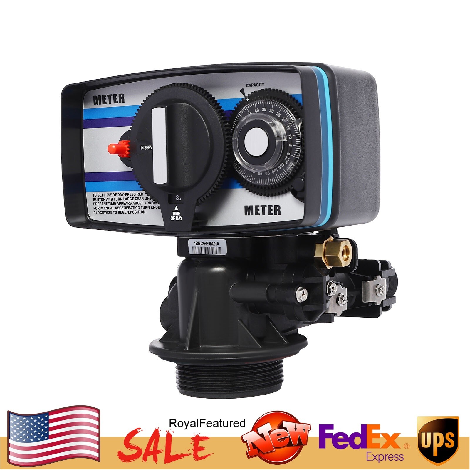 For Water Filter Softener Resin Automatic Fleck 5600SM Flow Control Timer Valve