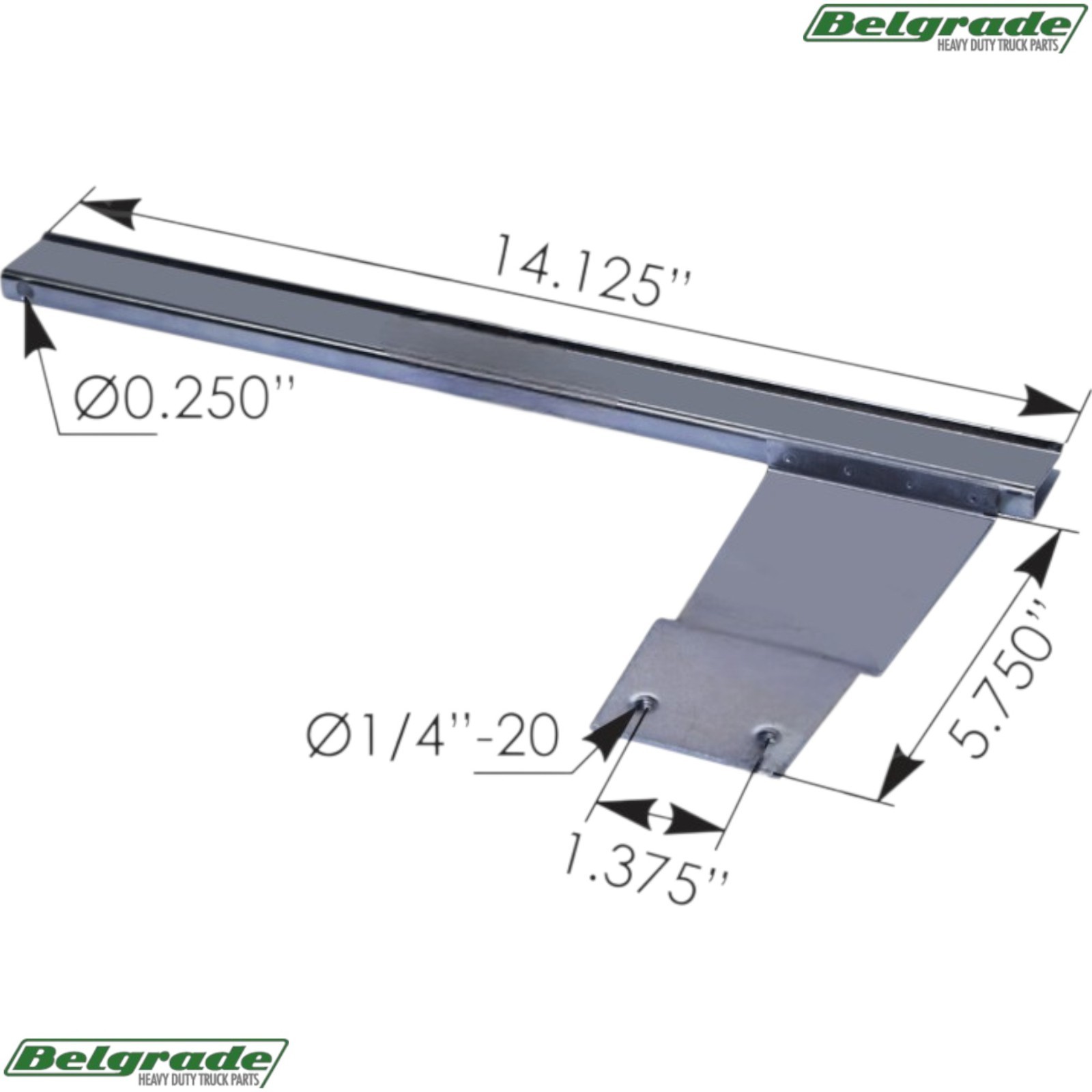 HLK2525 LH Window Channel Replaces Peterbilt R70-6010 - Models 378 & 379