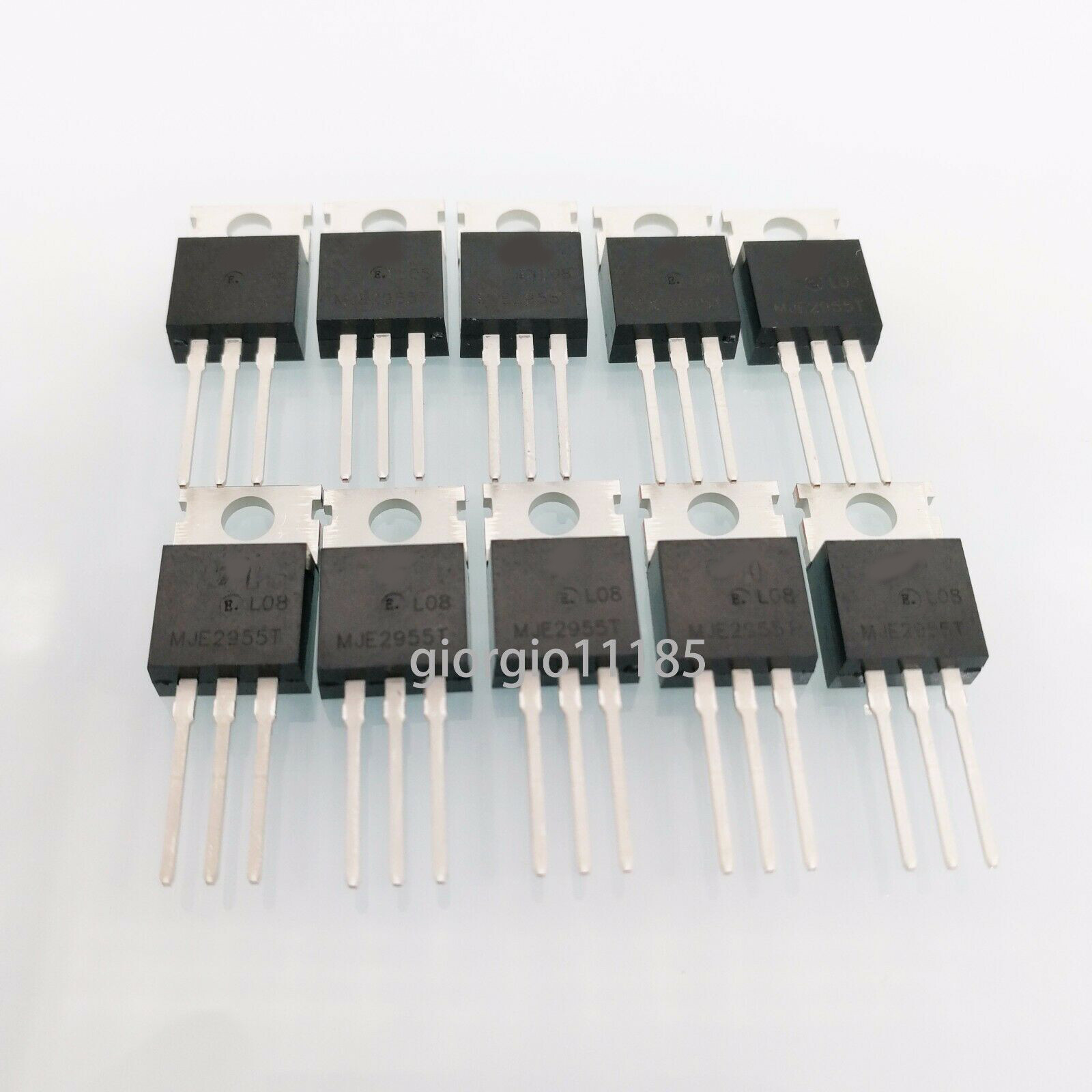 10pcs MJE2955T MJE2955 10A 60V 75W TO-220PNP Transistor