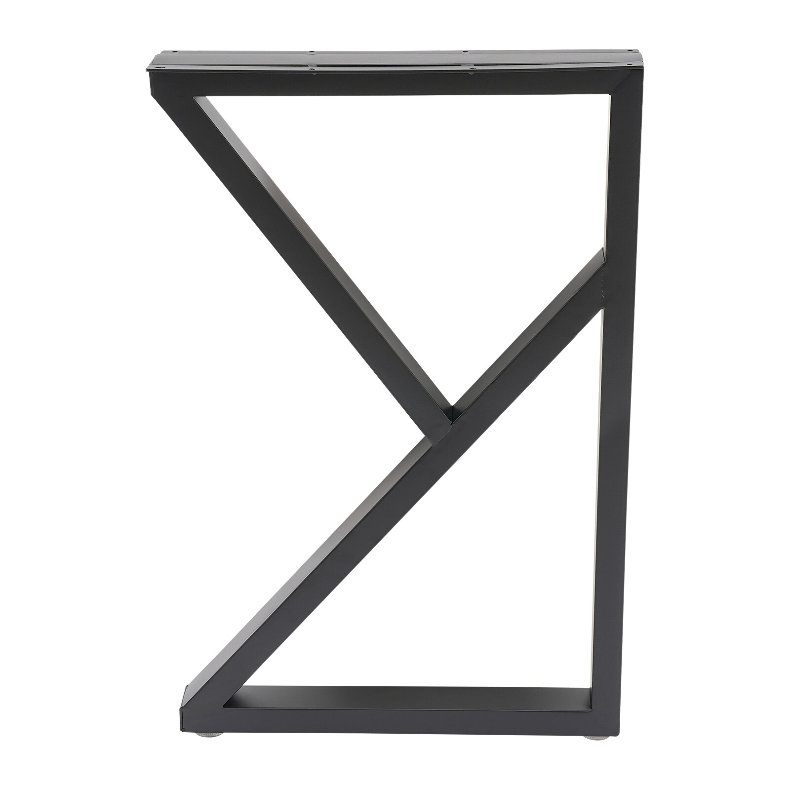 Table Leg Metal Dining Coffee Bench, K-Shaped, With 4 Adjustable Plastic Pads