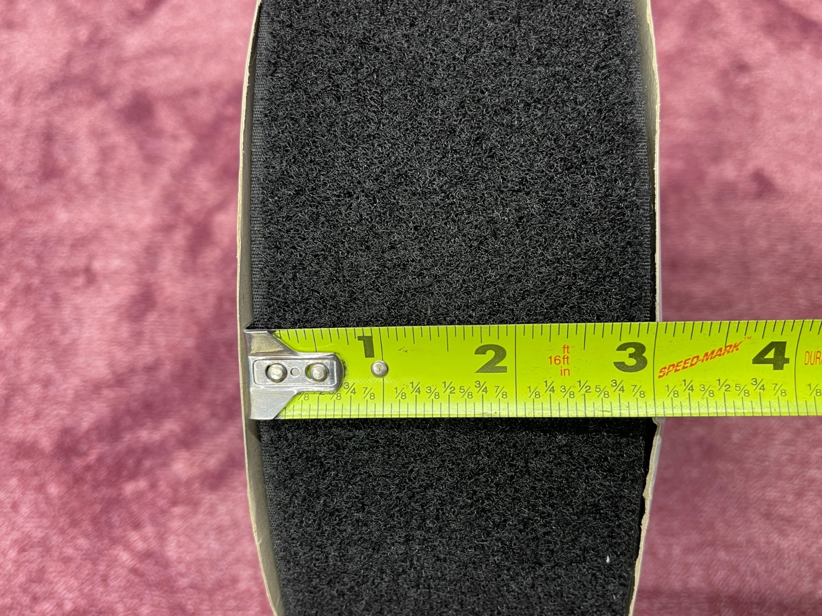 3 inch x 75 foot Black Sew-On Loop Side Only Tape for Hook & Loop