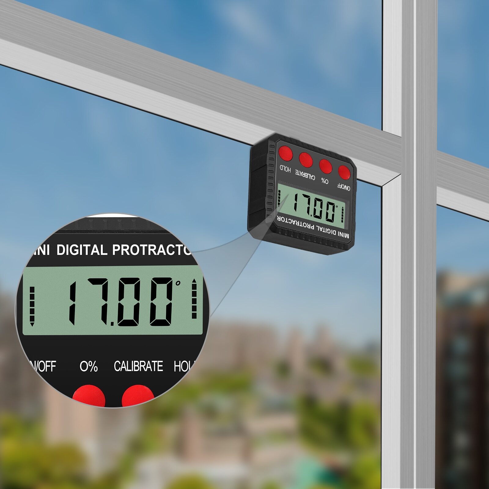Digital Angle Gauge Level Box Protractor Angle Finder Inclinometer 360° Measure