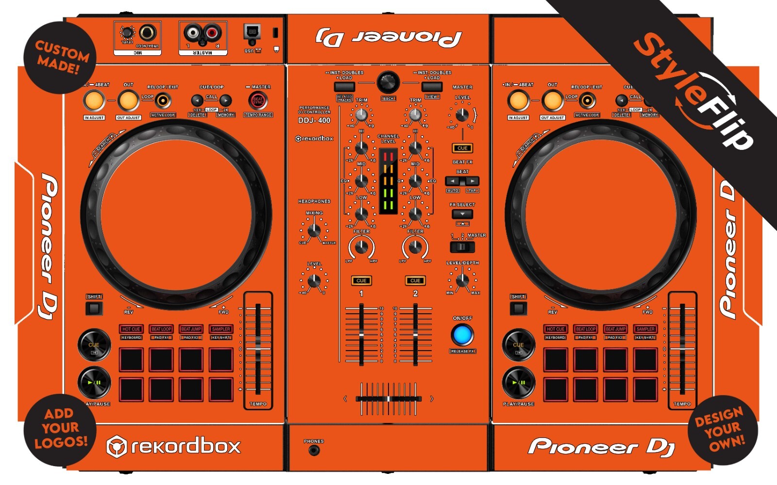 Pioneer DDJ-400 Skin | Custom Design | Protective Decal | StyleFlip Skins