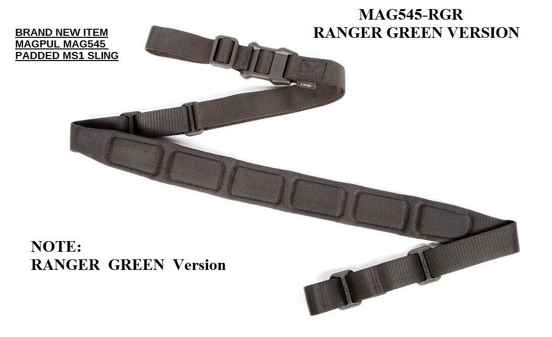 Magpul MS1 PADDED - Multi Mission Sling # MAG545-RGR - Ranger Green NEW Genuine