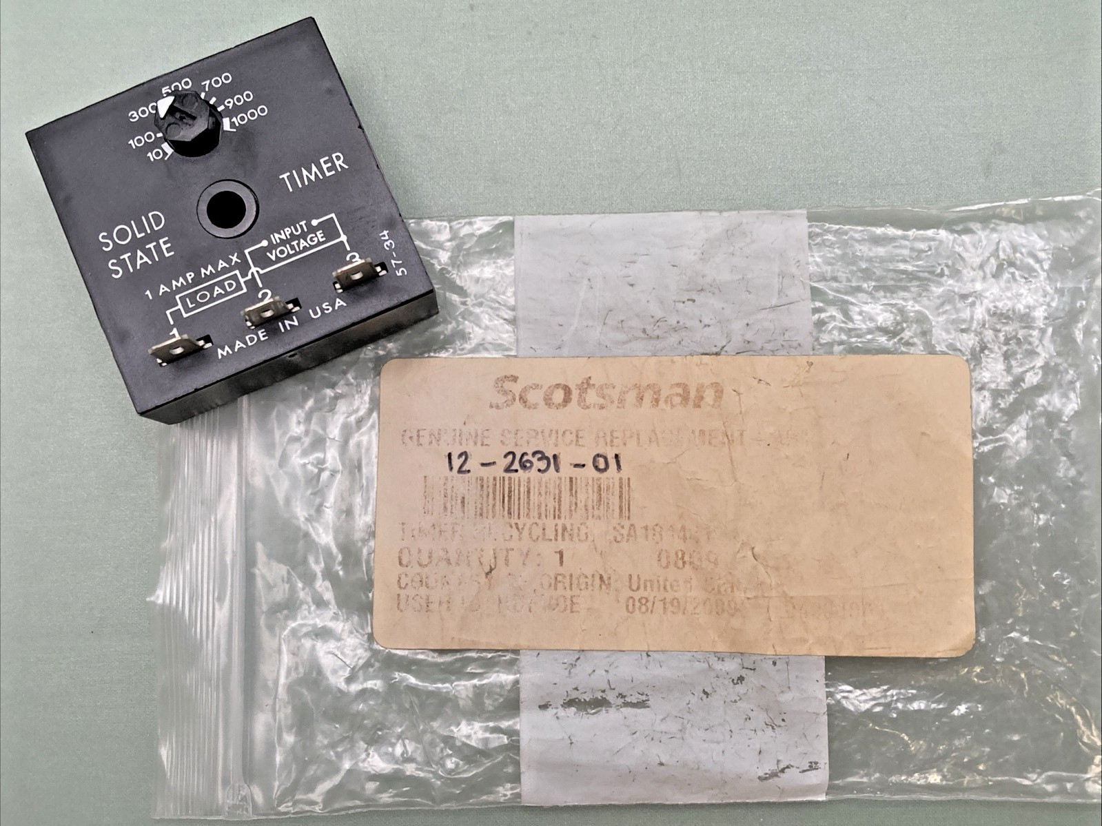 NEW GENUINE SCOTSMAN 12-2631-01 Recycling Timer, Solid State