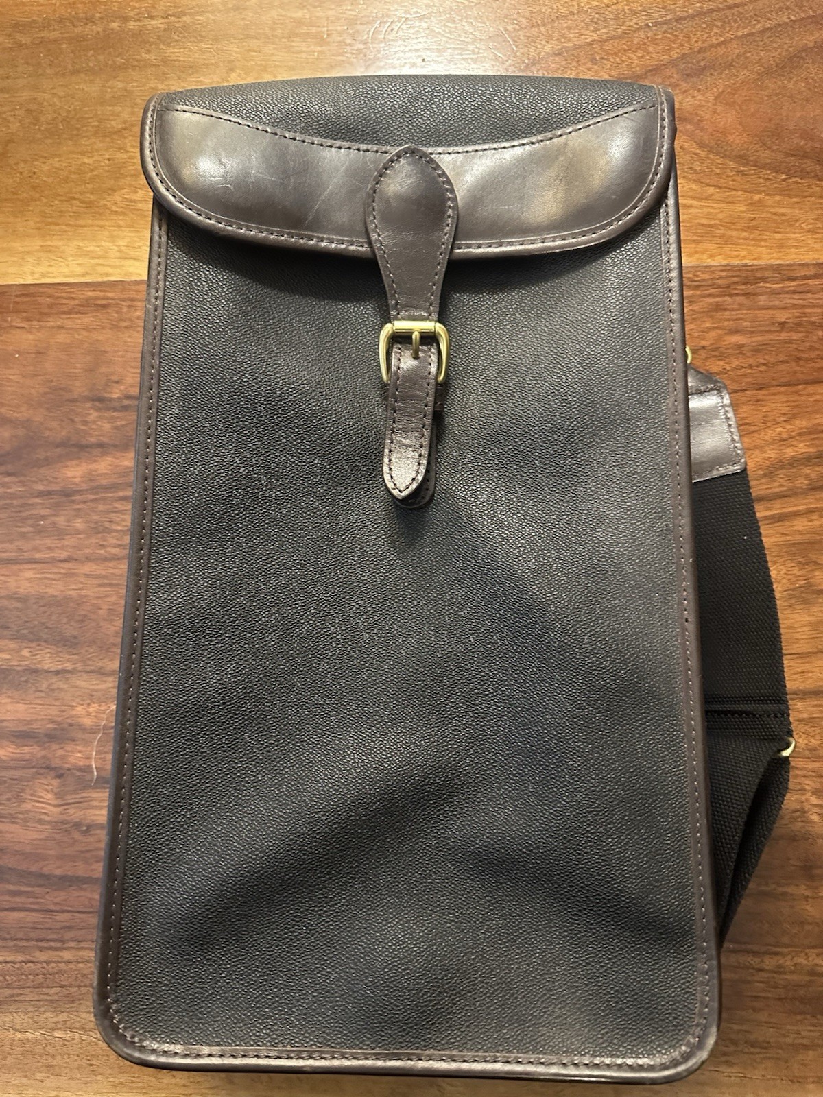⭐️ Mulholland Brothers Hand Made In America USA Leather Bag 2 Bottle Wine Tote