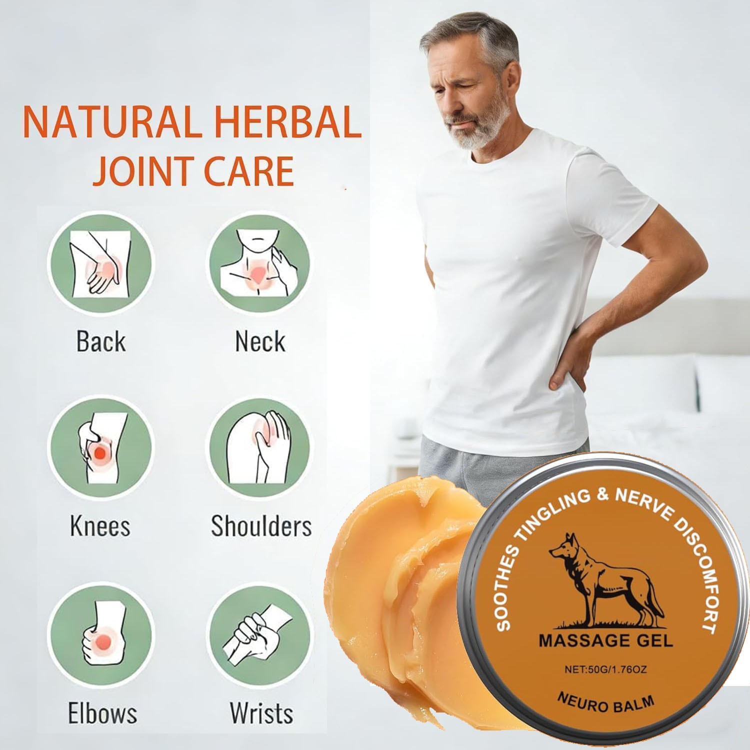 Therawolf Neuro Balm, Joint Care Soothing Cream, Herbal Cooling Soothing Cream