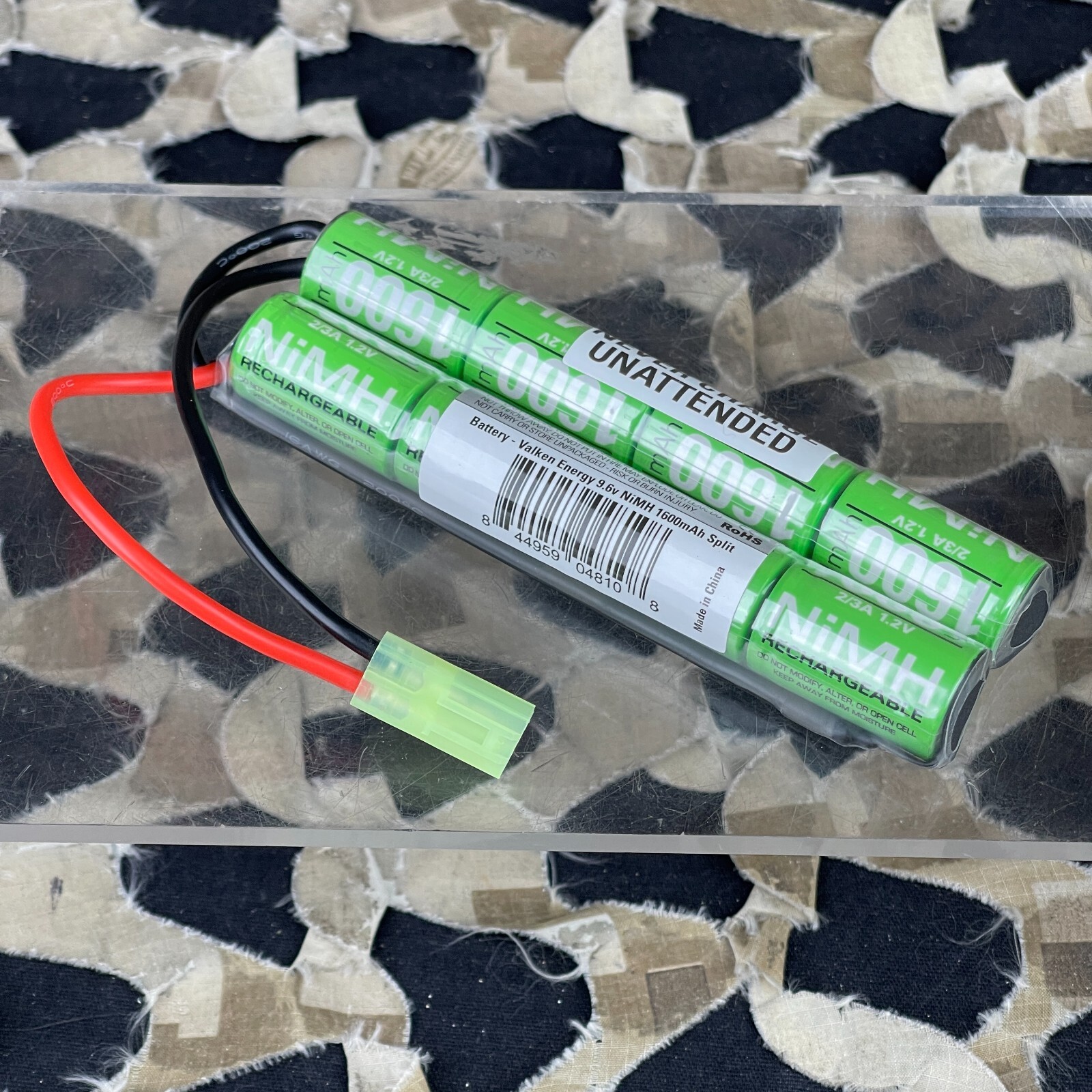 NEW Valken Energy 9.6V NiMH 1600mAH Nunchuck Airsoft Battery (48108)