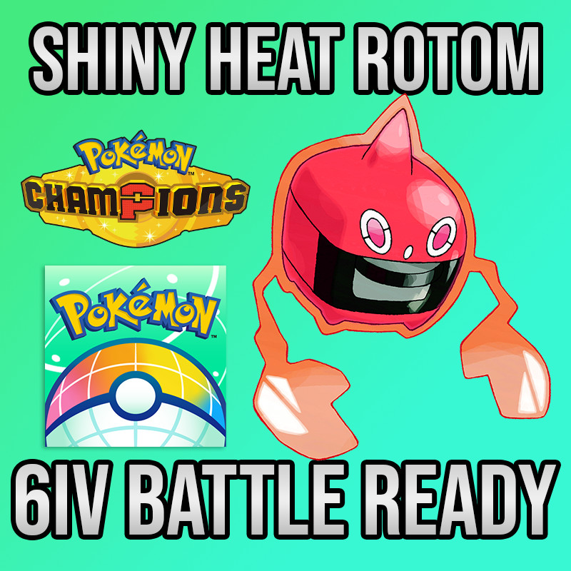 ✨6IV SHINY Heat Rotom + EVS🚀 POKEMON HOME✨Champions✨Online delivery⚡
