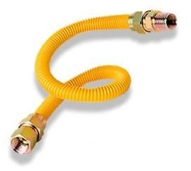 Everflow FTGC-YC12-24A 5/8" OD Gas Connector  Stainless Steel  24" Length