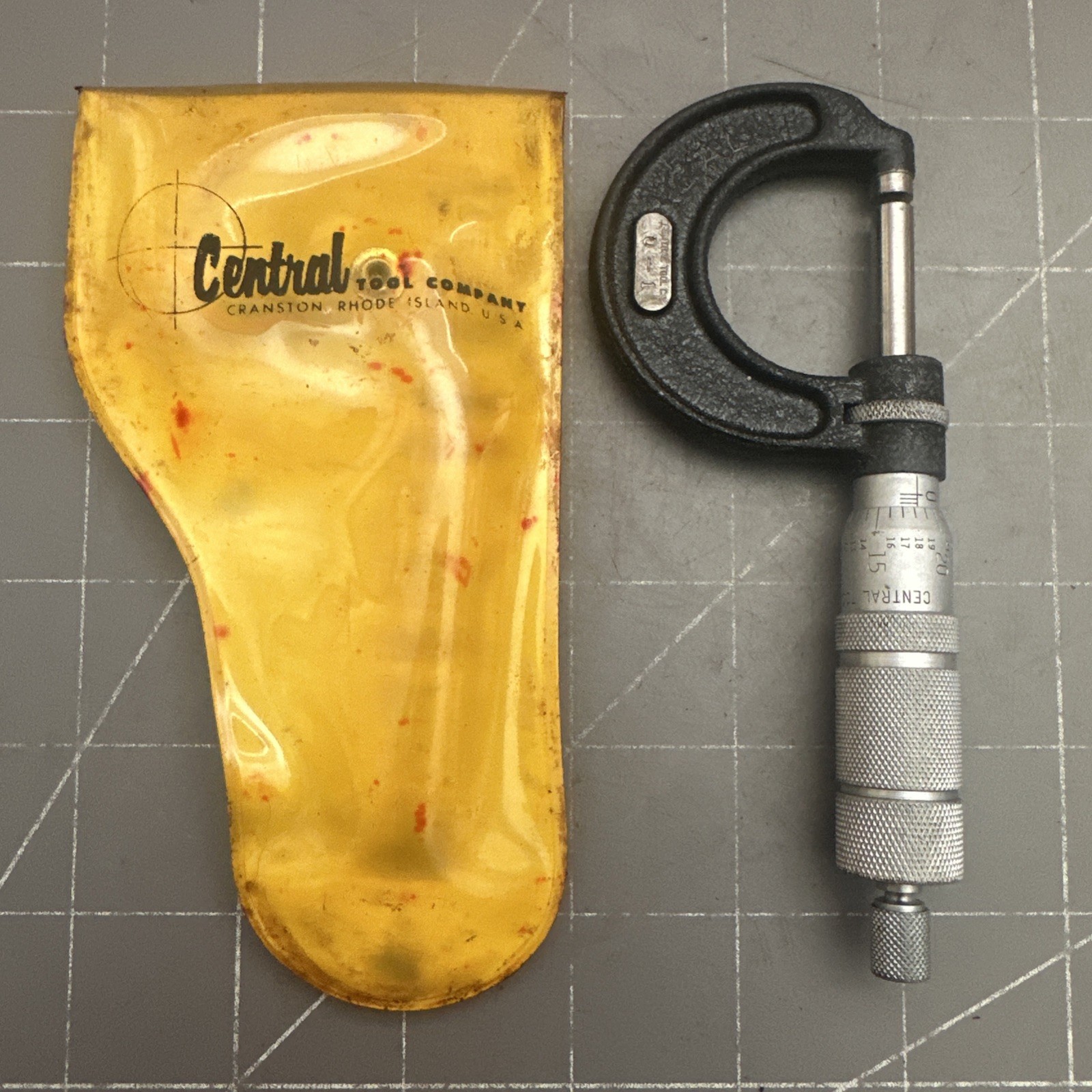 Central Tool Company 0-1” OD Micrometer Cranston Rhode Island  USA
