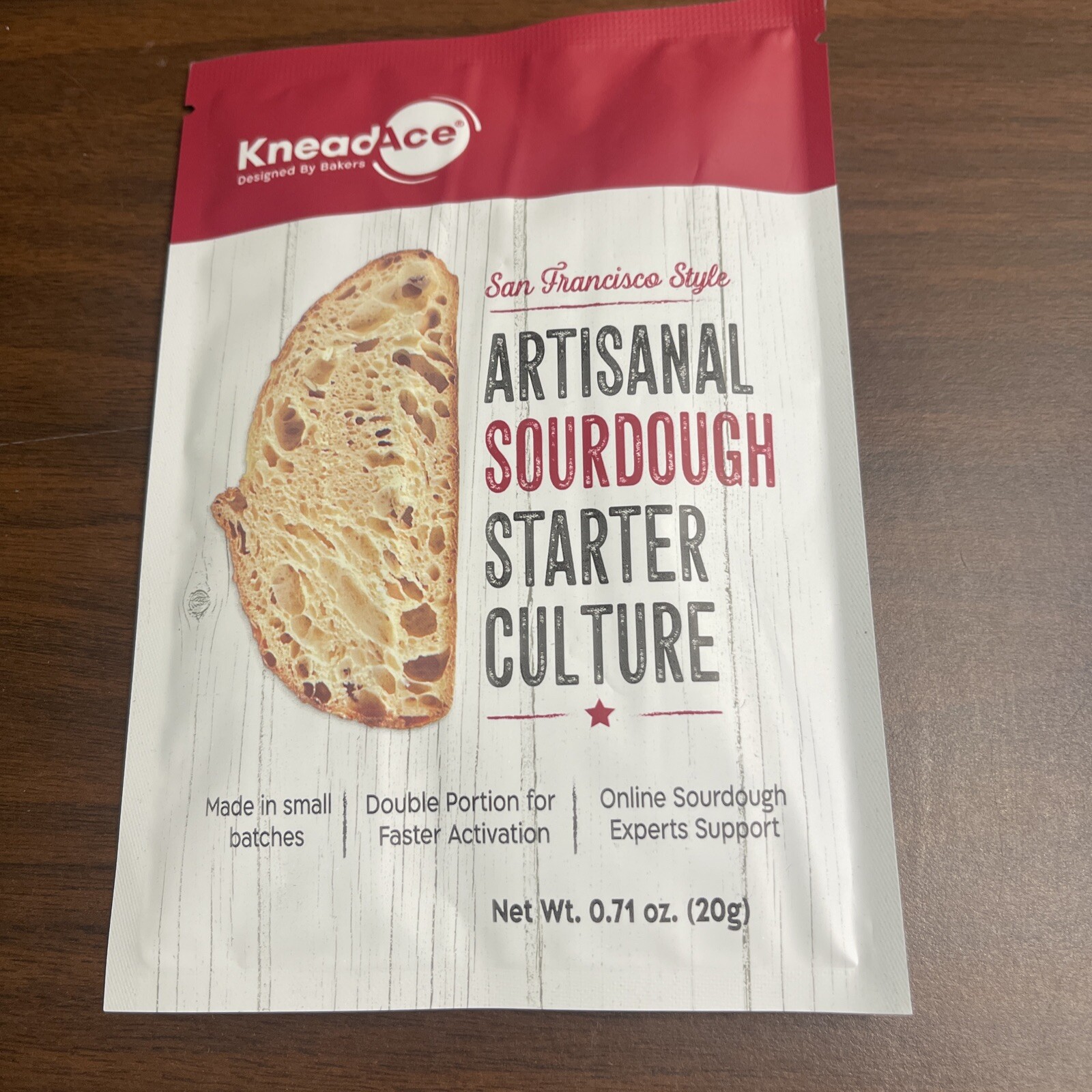 KneadAce San Francisco Style Artisanal Sourdough Starter Culture Exp 02/27