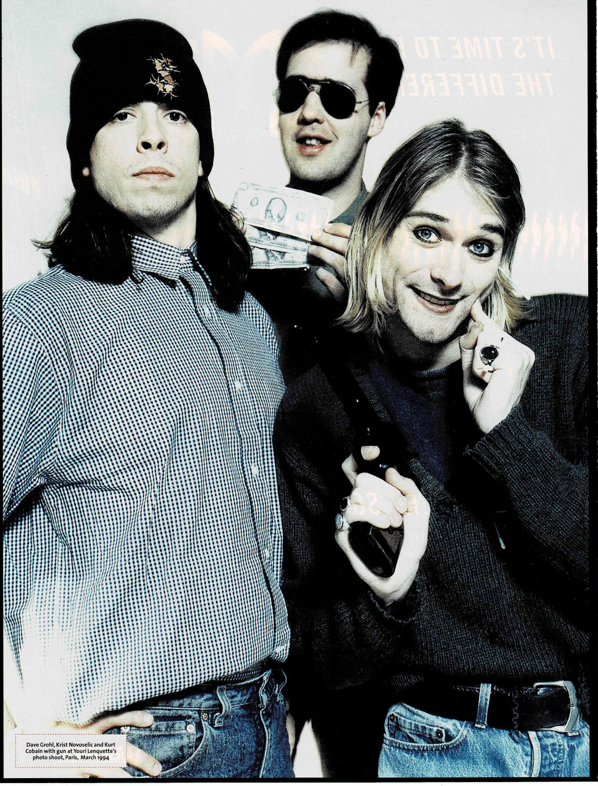 NIRVANA - Cobain / Grohl / Novoselic - Music Print Ad Photo