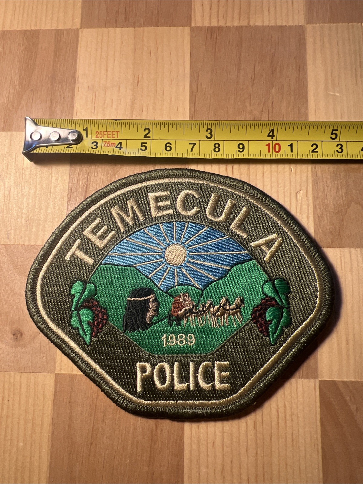 Temecula Riverside County California police patch