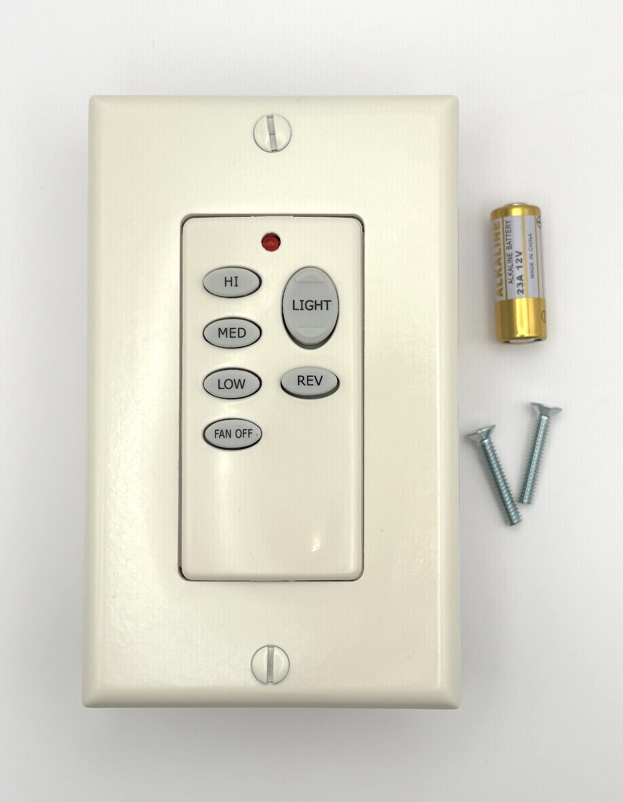 Emerson Fan SW114 Wireless BATTERY POWERED Wall Control In LIGHT IVORY