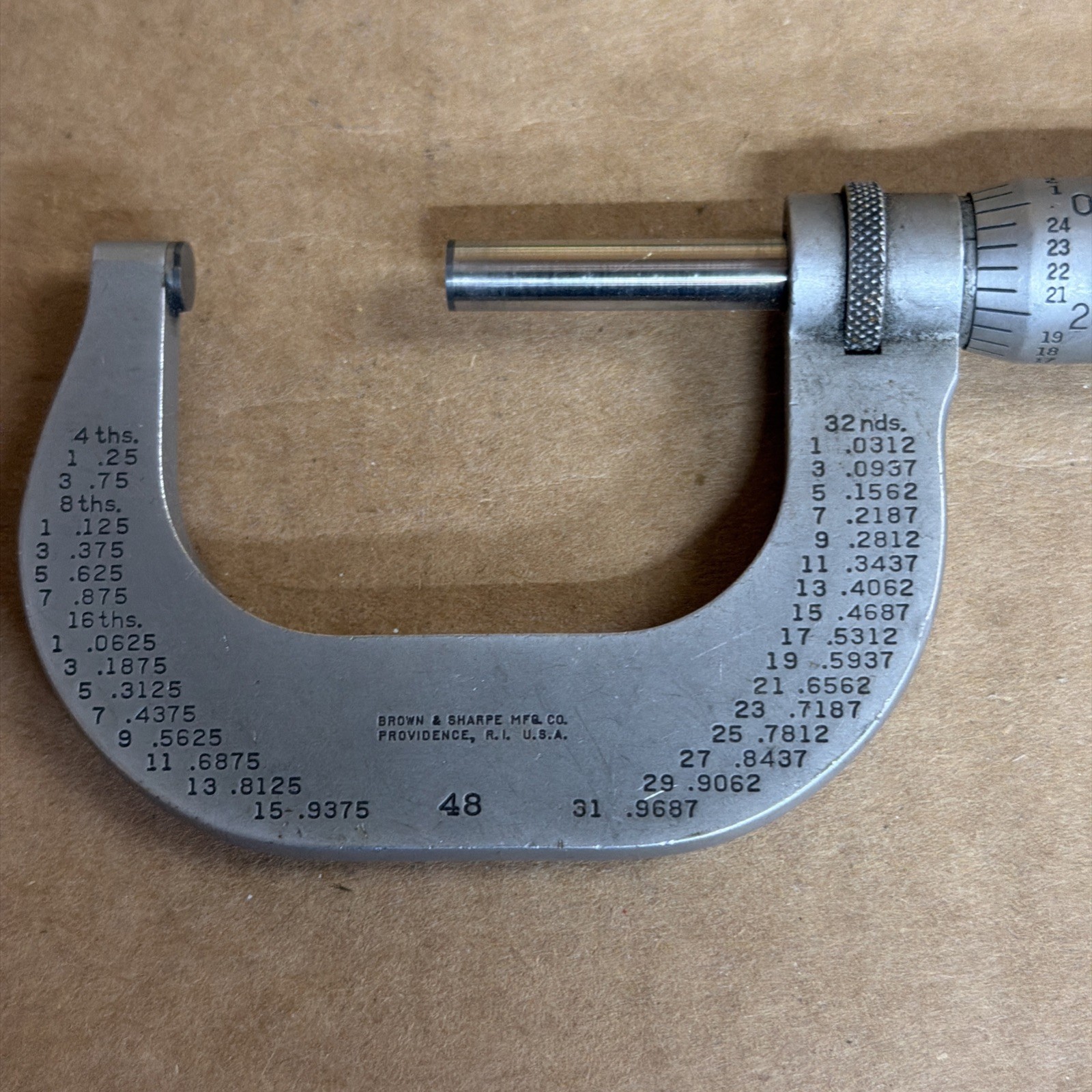 Brown Sharpe No 48 2" Micrometer no box