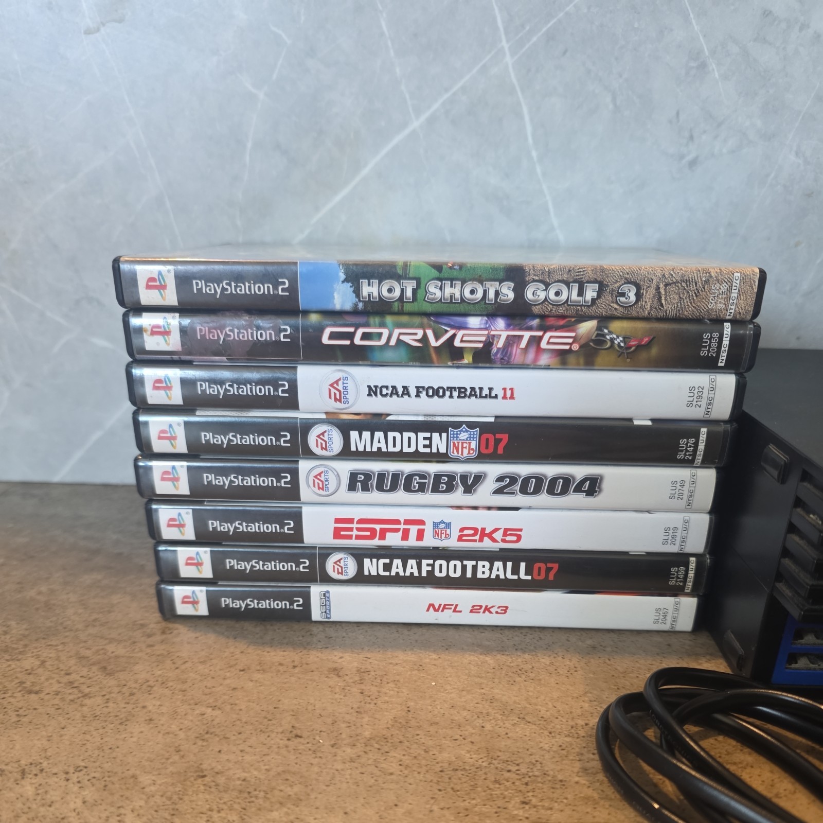 Sony PlayStation PS2 Fat Console Bundle With 12 Games TESTED WORKING