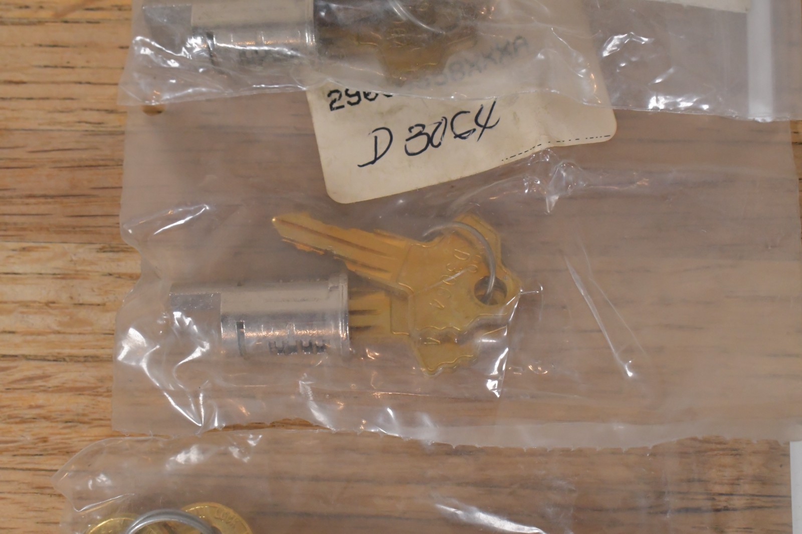 10x Vtg Keylock Lock Plug Inserts for Combination Lock Dial with Keys
