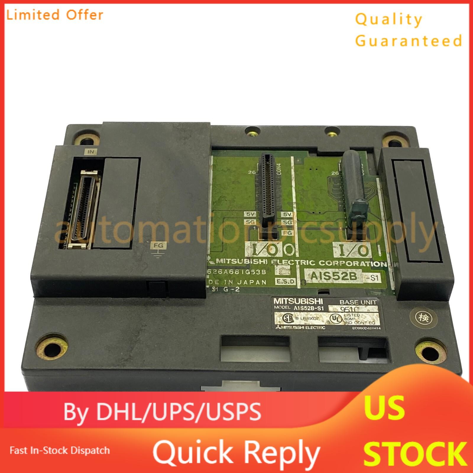 Mitsubishi Electric PLC Base Unit w/ 2 I/O Slots A1S52B-S1