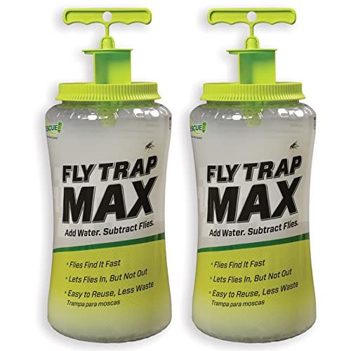 Fly Trap Max – Extra Large Reusable Outdoor Fly Trap - 2 Traps