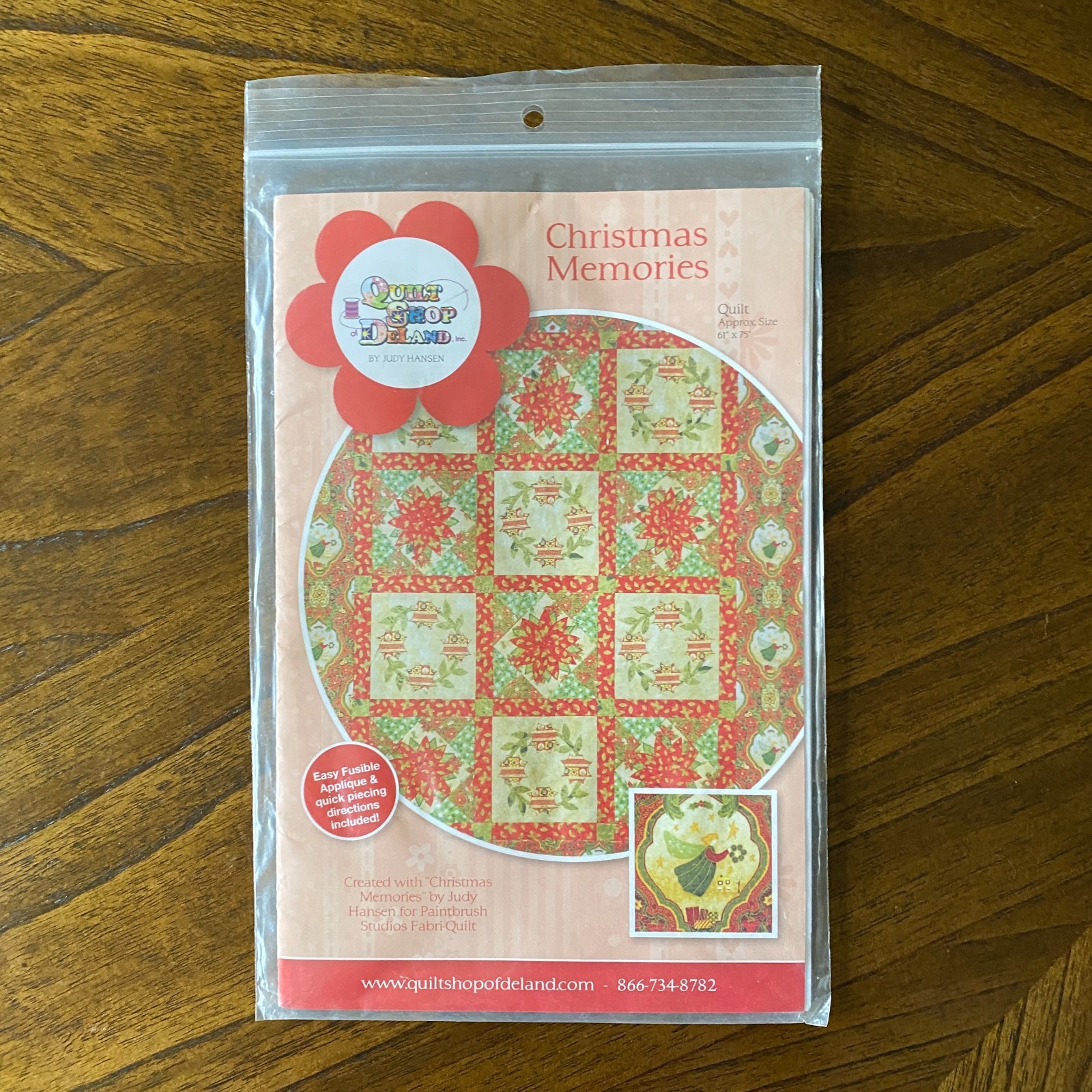 Christmas Memories Quilt Pattern by Judy Hansen Quilt Shop of Deland | 61"X75"
