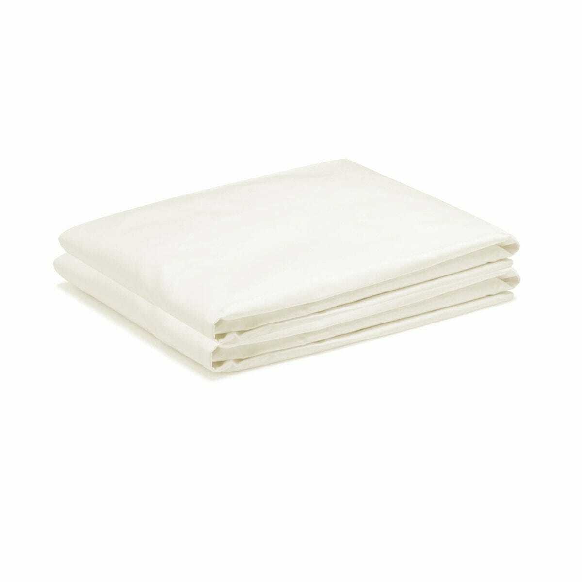RILEY HOME Sateen Fitted Sheet Ivory Size Twin