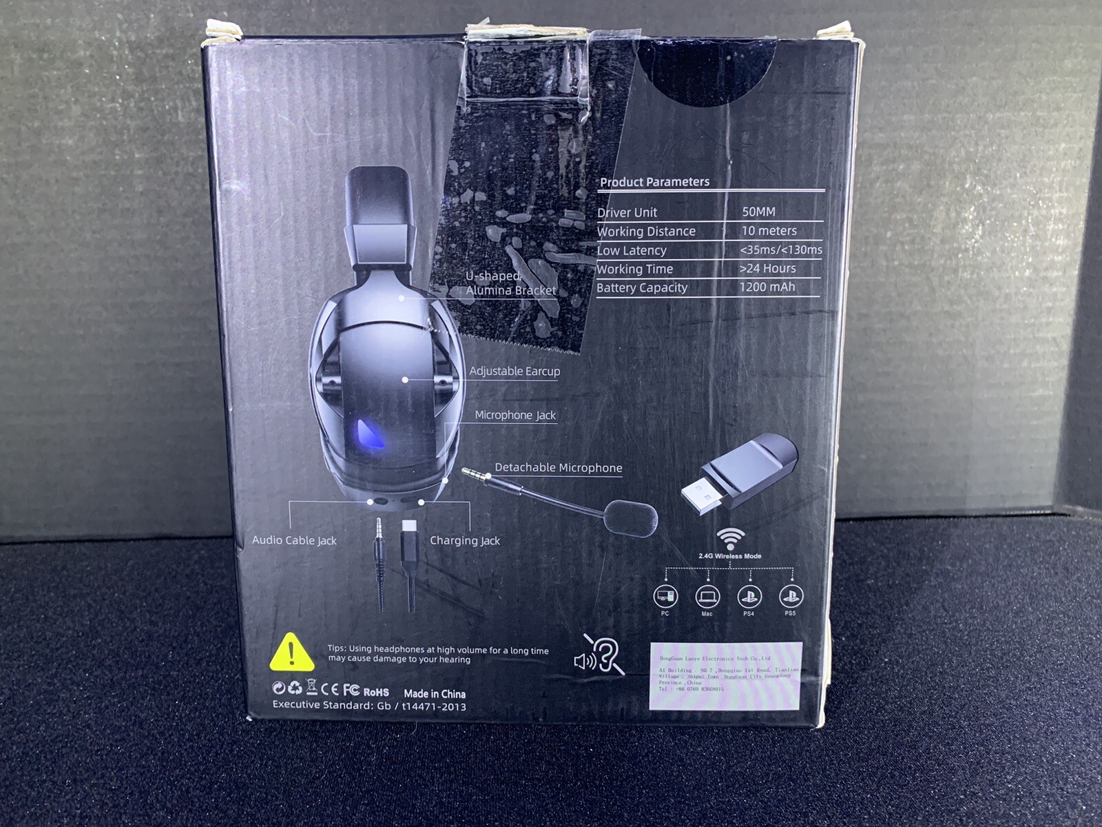 BL100 Pro Wireless Gaming Headset Bluetooth/2.4hz - Please Read