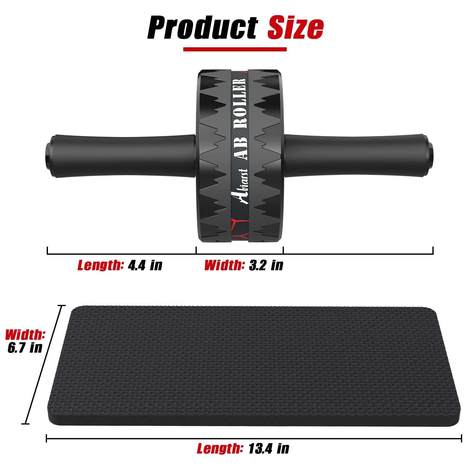 Ab Roller Wheel, Abs Workout Equipment for Abdominal & Core Strength Training, H